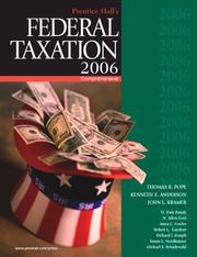 Cover of: Prentice Hall's Federal Taxation 2006: Comprehensive (19th Edition)