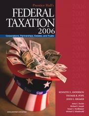 Cover of: Prentice Hall's Federal Taxation 2006: Corporations,Partnerships, Estates, and Trusts (19th Edition) (Prentice Hall's Federal Taxation)