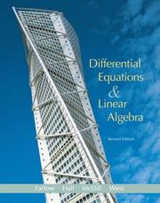 Cover of: Differential Equations and Linear Algebra (2nd Edition) by Jerry Farlow, James E. Hall, Jean Marie McDill, Beverly H. West