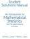 Cover of: Student Solutions Manual: An Introduction to Mathematical Statistics