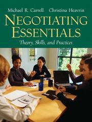 Cover of: Negotiating Essentials | Michael R. Carrell