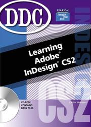 Cover of: Learning Adobe InDesign (DDC Learning Series)