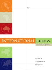 Cover of: International Business by John Daniels, Lee Radebaugh, Daniel Sullivan