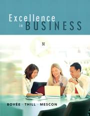 Cover of: Excellence in business