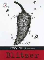 Cover of: Precalculus by Robert Blitzer