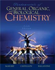 Cover of: Fundamentals of General, Organic, and Biological Chemistry by John E. McMurry, Mary E. Castellion, David S. Ballantine