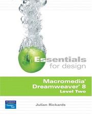 Cover of: Essentials for Design Macromedia Dreamweaver 8 Level 2 (2nd Edition) (Essentials for Design) by Julian Rickards