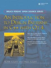 Cover of: An Introduction to Design Patterns in C++ with Qt 4 (Bruce Perens' Open Source Series)