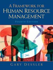 Cover of: A framework for human resource management