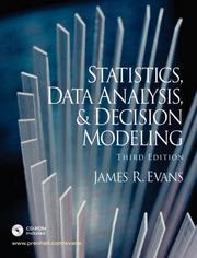 Cover of: Statistics, Data Analysis, and Decision Modeling and Student CD (3rd Edition)