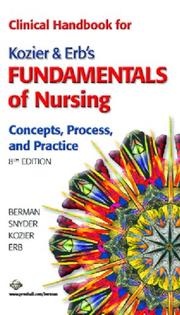 Cover of: Clinical Handbook for Kozier & Erb's Fundamentals of Nursing (8th Edition)