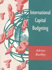 Cover of: International capital budgeting by Adrian Buckley