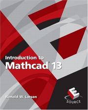 Cover of: Introduction to MathCAD 13 (2nd Edition) (ESource Series)