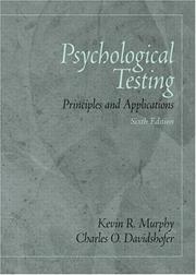 Front cover of Psychological testing by Unknown