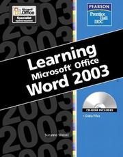 Cover of: Learning Series (DDC): Learning Microsoft Office, Word 2003 (DDC Learning Series)