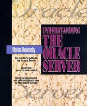 Cover of: Understanding the Oracle Server by Marina Krakovsky