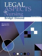 Cover of: Legal Aspects of Nursing by Bridgit Dimond