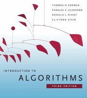 Cover of: Introduction to Algorithms by Thomas H. Cormen ... [et al.].