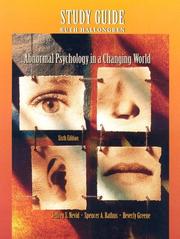 Cover of: Abnormal Psychology in a Changing World
