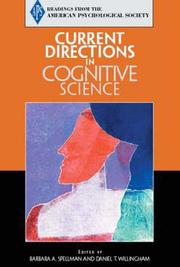 Cover of: Current directions in cognitive science by edited by Barbara A. Spellman and Daniel T. Willingham.