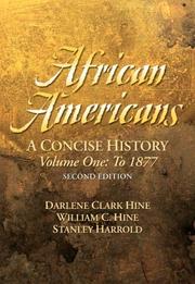 Cover of: African Americans: A Concise History, Volume I (Chapters 1-13) (2nd Edition) (African Americans)