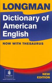 Cover of: Longman Dictionary of American English (hardcover) without CD-ROM (3rd Edition) | LONGMAN