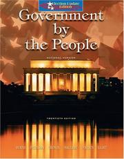 Cover of: Government By the People - National Version, Election Update (20th Edition) by Hill and Knowlton, inc., James Burns, J. W. Peltason, Tom Cronin, David B. Magleby, David O'Brien, Paul Light - undifferentiated, James Burns, J. W. Peltason, Tom Cronin, David B. Magleby, David O'Brien, Paul Light - undifferentiated