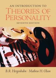 Cover of: An introduction to theories of personality