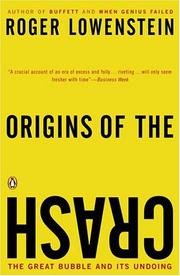 Cover of: Origins of the Crash by Roger Lowenstein