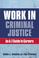 Cover of: Work in Criminal Justice