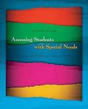 Cover of: Assessing Students with Special Needs (7th Edition) by James A. McLoughlin, Rena B. Lewis, James A. McLoughlin, Rena B. Lewis