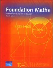 Cover of: Foundation Maths by Tony Croft
