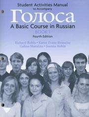 Cover of: Golosa - Basic Course in Russian Book 1: Student Activities Manual