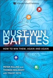 Cover of: Must-win battles: how to win them, again and again