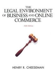 Cover of: Legal Environment of Business and Online Commerce, The (5th Edition)