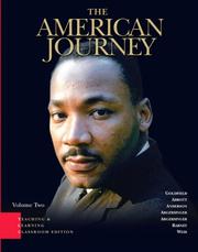 Cover of: The American Journey, Vol. 2 TLC Edition (4th Edition)
