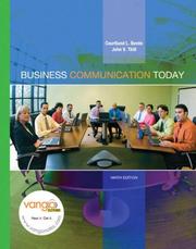 Cover of: Business Communication Today (9th Edition) (Business Communication Today) by Court Bovee, John V. Thill