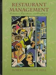Restaurant Management by Robert Christie Mill