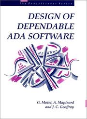 Cover of: Design of Dependable ADA