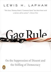 Cover of: Gag Rule by Lewis H. Lapham