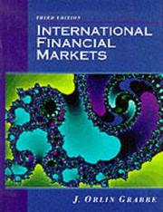 Cover of: International financial markets by J. Orlin Grabbe