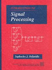 Introduction to signal processing by Sophocles J. Orfanidis