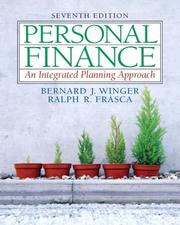 Cover of: Personal Finance Integrated and Companion Website Access Card Package (7th Edition) by Bernard J. Winger, Ralph R. Frasca