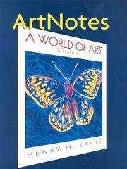 Cover of: Artnotes: A World of Art