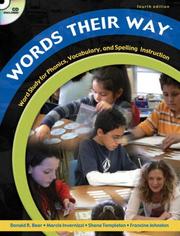 Cover of: Words Their Way by Donald R. Bear, Marcia Invernizzi, Shane R. Templeton, Francine Johnston