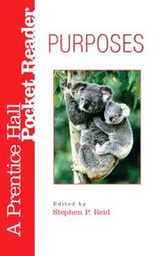 Cover of: Purposes Pocket Reader (7th Edition) (Prentice Hall Pocket Reader) by Stephen P Reid