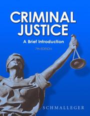 Cover of: Criminal Justice: A Brief Introduction (7th Edition)