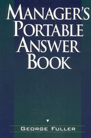 Cover of: Manager's portable answer book