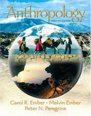 Cover of: Anthropology (12th Edition) | Carol R. Ember