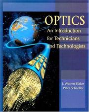 Cover of: Optics: An Introduction for Technicians and Technologists